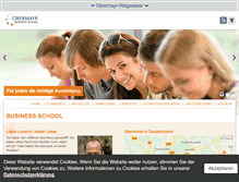 Tablet Screenshot of obermayr-business-school.com